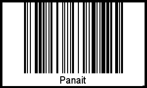 Interpretation von Panait als Barcode