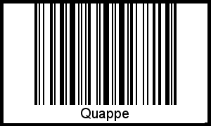Barcode des Vornamen Quappe