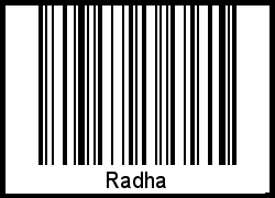 Barcode-Grafik von Radha