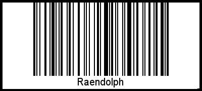 Raendolph als Barcode und QR-Code