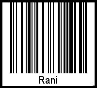 Interpretation von Rani als Barcode
