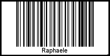 Interpretation von Raphaele als Barcode