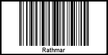 Barcode des Vornamen Rathmar