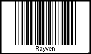 Interpretation von Rayven als Barcode