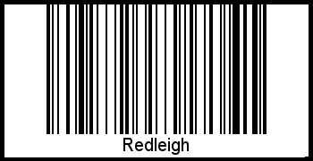 Der Voname Redleigh als Barcode und QR-Code