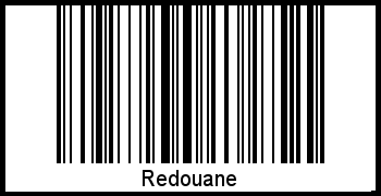 Redouane als Barcode und QR-Code