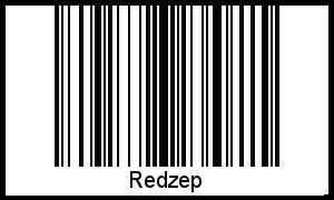 Interpretation von Redzep als Barcode