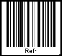 Barcode-Foto von Refr