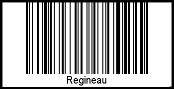 Barcode des Vornamen Regineau