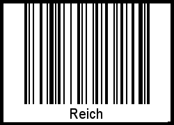 Barcode-Grafik von Reich