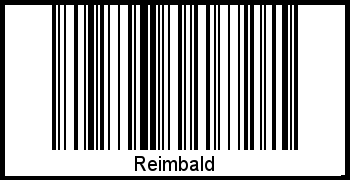 Barcode des Vornamen Reimbald