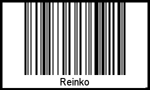 Barcode des Vornamen Reinko