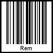 Interpretation von Rem als Barcode