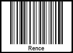 Barcode-Foto von Rence