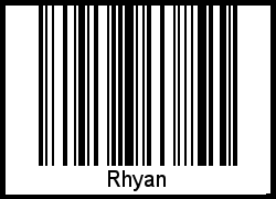 Rhyan als Barcode und QR-Code