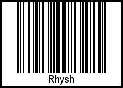 Rhysh als Barcode und QR-Code