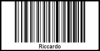 Barcode des Vornamen Riccardo
