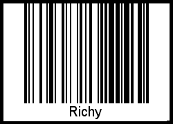 Richy als Barcode und QR-Code