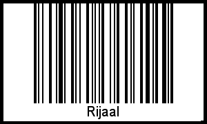Interpretation von Rijaal als Barcode