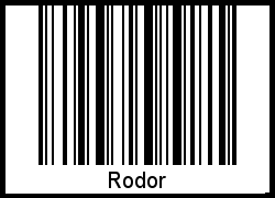 Barcode-Foto von Rodor