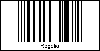 Barcode des Vornamen Rogelio