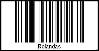 Interpretation von Rolandas als Barcode