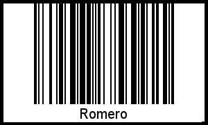 Interpretation von Romero als Barcode