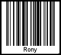 Barcode-Grafik von Rony