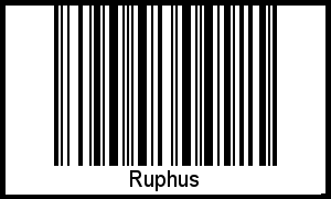 Interpretation von Ruphus als Barcode