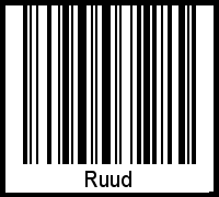 Interpretation von Ruud als Barcode