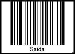 Interpretation von Saida als Barcode