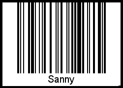 Interpretation von Sanny als Barcode