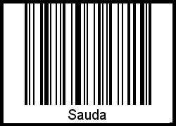 Interpretation von Sauda als Barcode