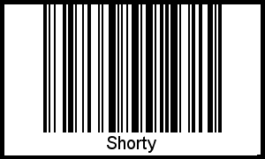 Interpretation von Shorty als Barcode
