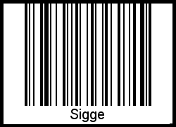 Interpretation von Sigge als Barcode