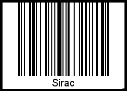 Barcode-Foto von Sirac