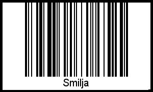 Smilja als Barcode und QR-Code