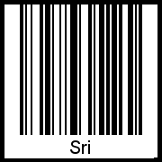 Sri als Barcode und QR-Code