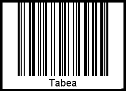 Tabea als Barcode und QR-Code