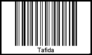 Interpretation von Tafida als Barcode