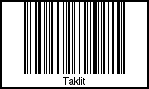 Taklit als Barcode und QR-Code