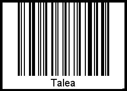 Interpretation von Talea als Barcode