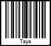 Interpretation von Taya als Barcode