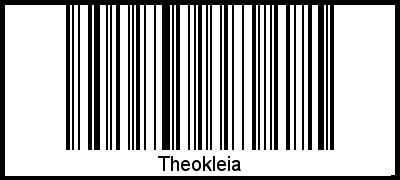Interpretation von Theokleia als Barcode