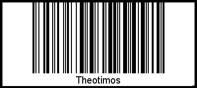 Interpretation von Theotimos als Barcode