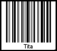Tita als Barcode und QR-Code
