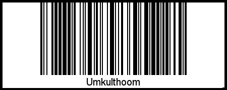 Barcode-Foto von Umkulthoom