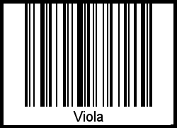 Barcode-Foto von Viola
