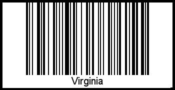 Interpretation von Virginia als Barcode