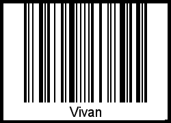 Interpretation von Vivan als Barcode